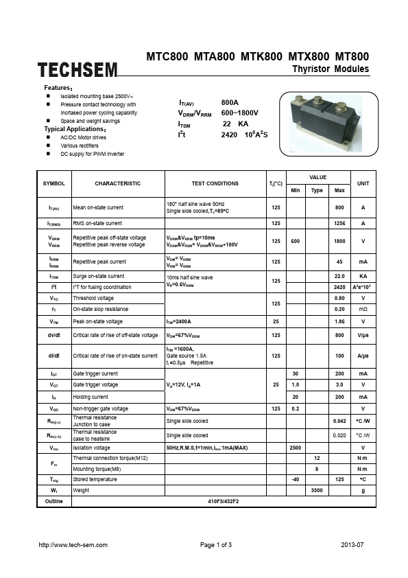 <?=MTK800?> डेटा पत्रक पीडीएफ