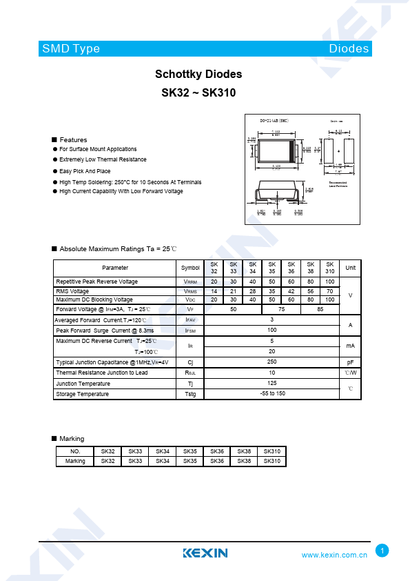 <?=SK310?> डेटा पत्रक पीडीएफ