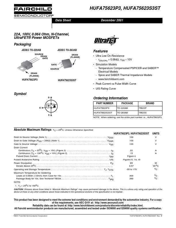 HUFA75623S3ST