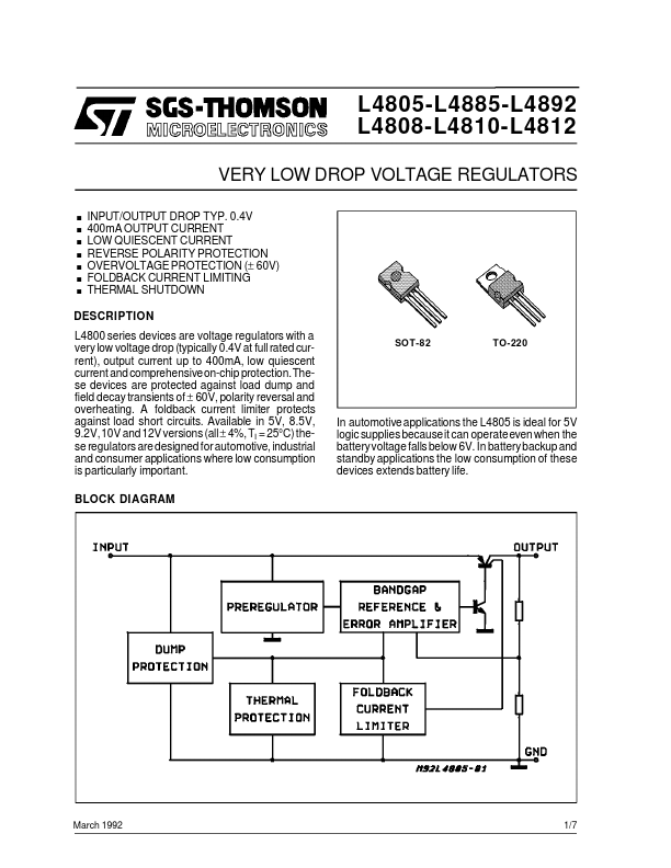 L4885 STMicroelectronics