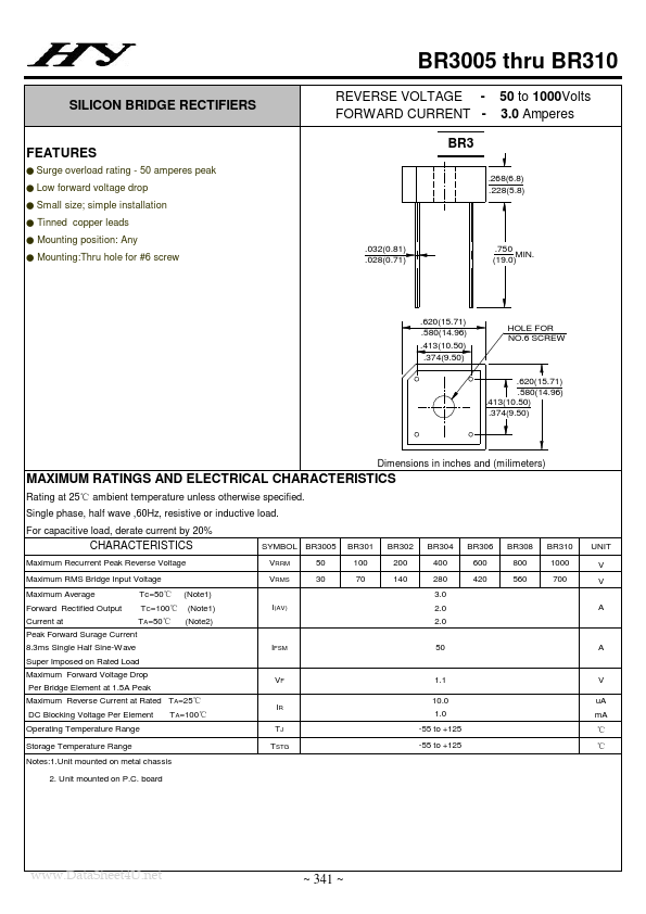 BR304 HY ELECTRONIC