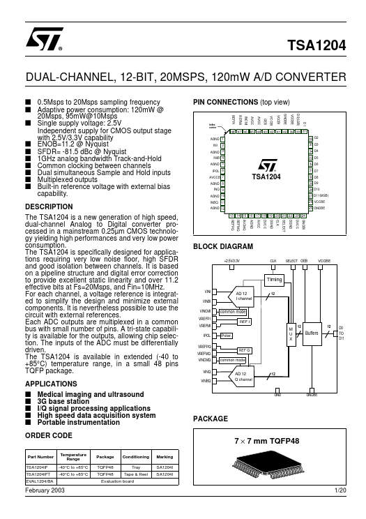 TSA1204 ST Microelectronics
