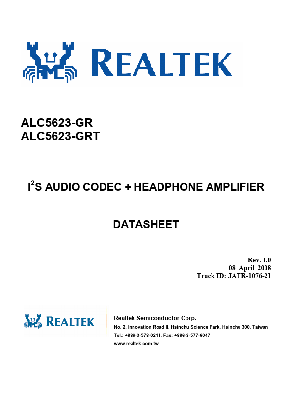 ALC5623-GRT Realtek