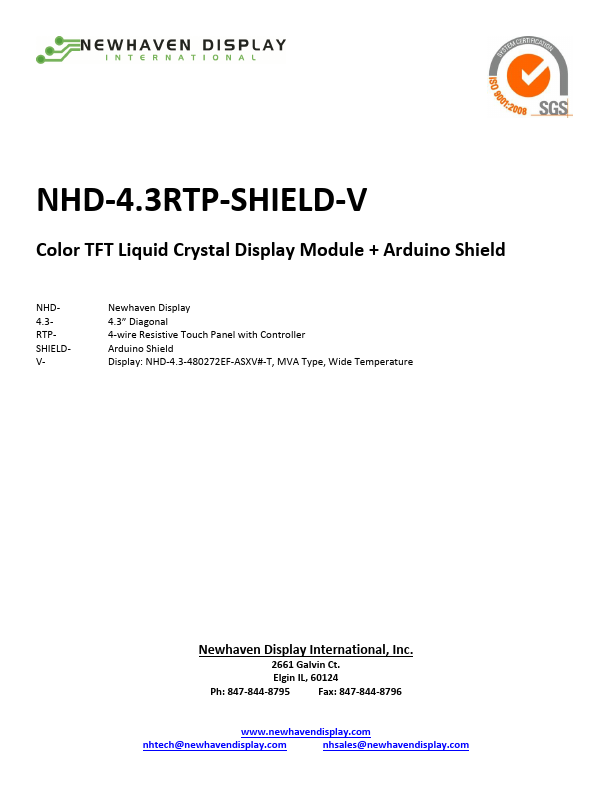 <?=NHD-4.3RTP-SHIELD-V?> डेटा पत्रक पीडीएफ
