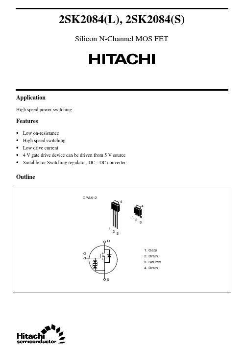 2SK2084S Hitachi Semiconductor
