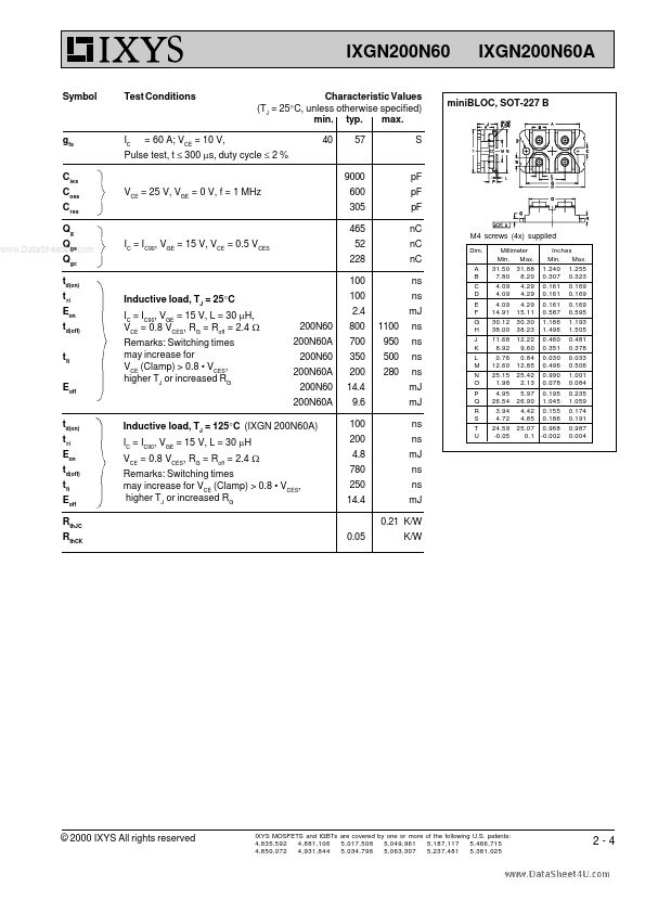 IXGN200N60