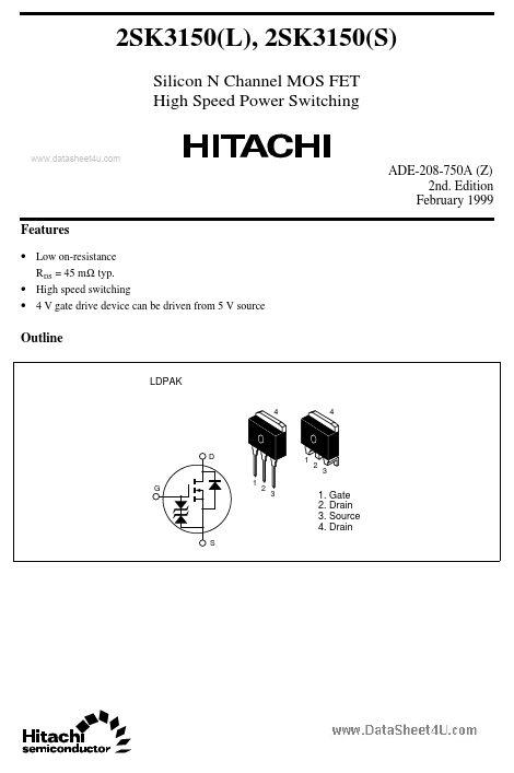 K3150 Hitachi Semiconductor
