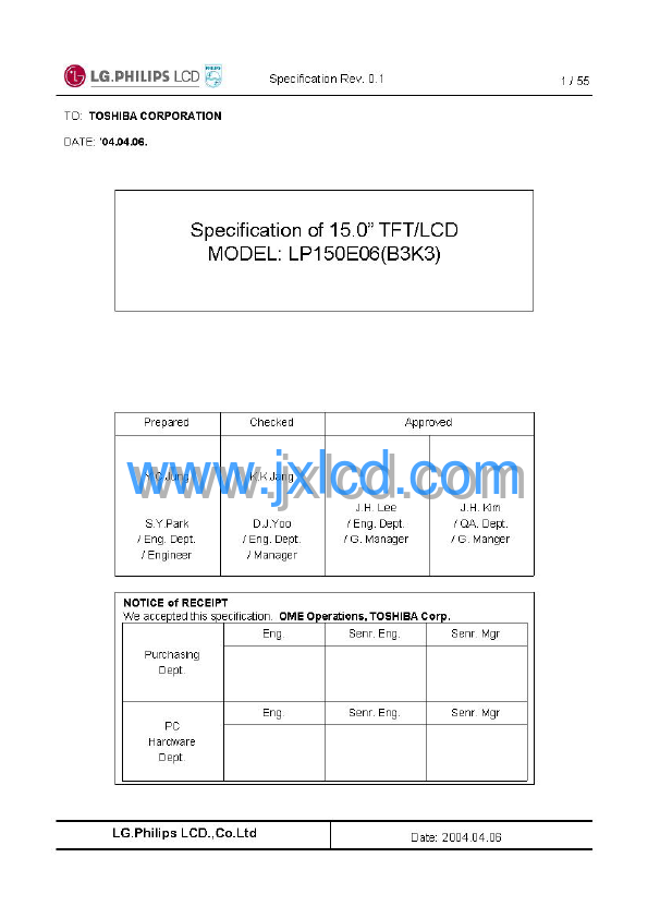 <?=LP150E06-B3K3?> डेटा पत्रक पीडीएफ