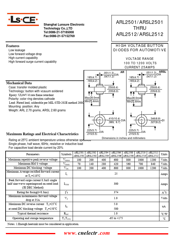 ARL2501 Lunsure Electronic