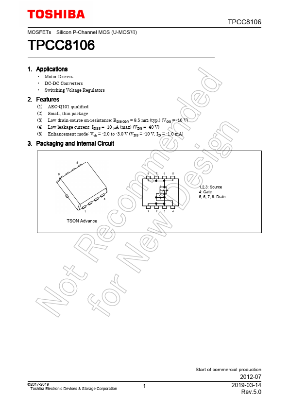 TPCC8106 Toshiba Semiconductor