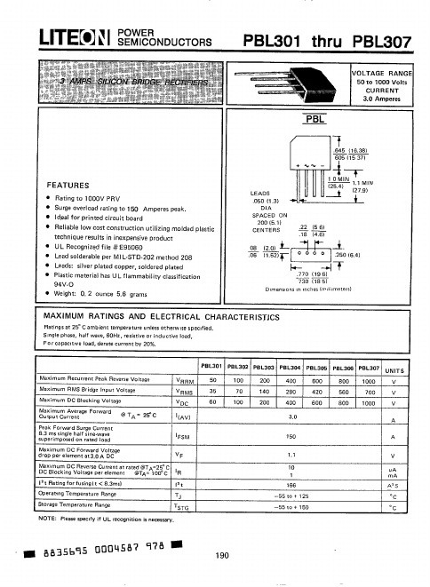 PBL306 LITEON