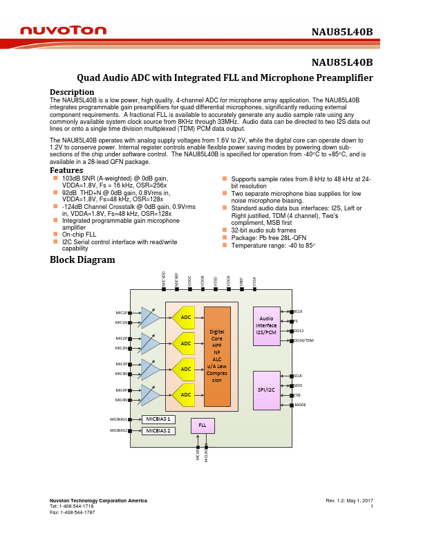 NAU85L40B