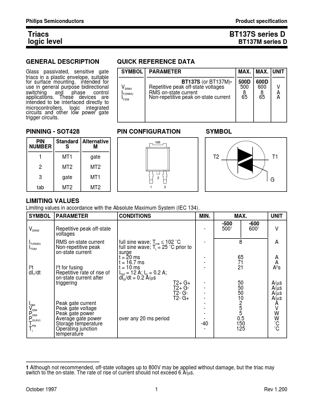 <?=BT137M-600D?> डेटा पत्रक पीडीएफ