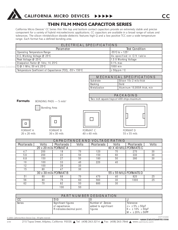 CC5100K California Micro Devices