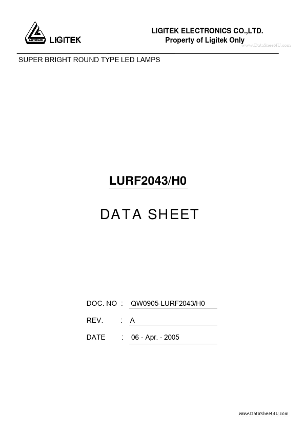 <?=LURF2043-H0?> डेटा पत्रक पीडीएफ