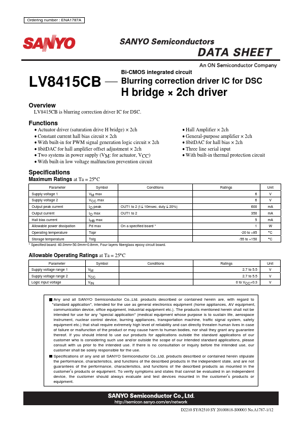 LV8415CB