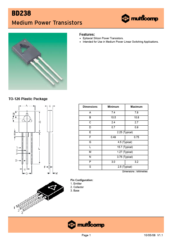 BD238 Multicomp