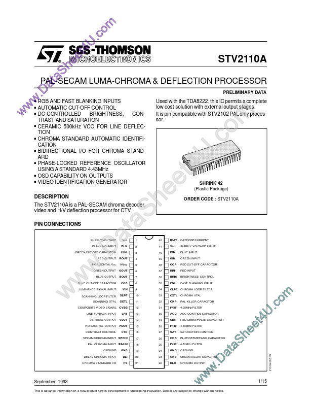 STV2110A ST Microelectronics