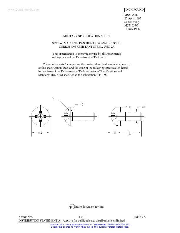 MS51957D Military Specification