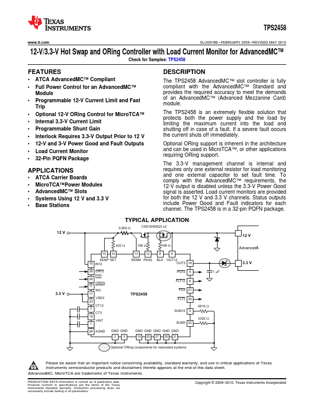 TPS2458 Texas Instruments