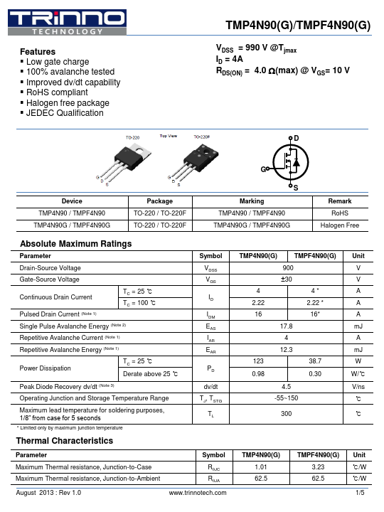 TMPF4N90G TRinno