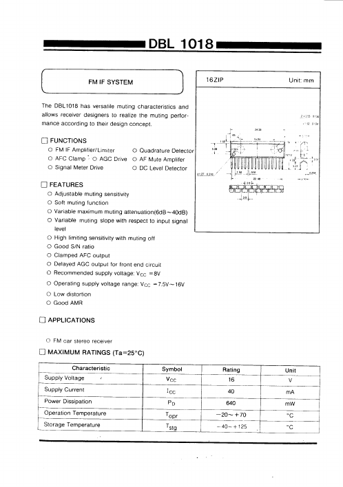 DBL1018 Daewoo Semiconductor