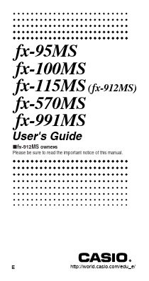 <?=fx-115MS?> डेटा पत्रक पीडीएफ