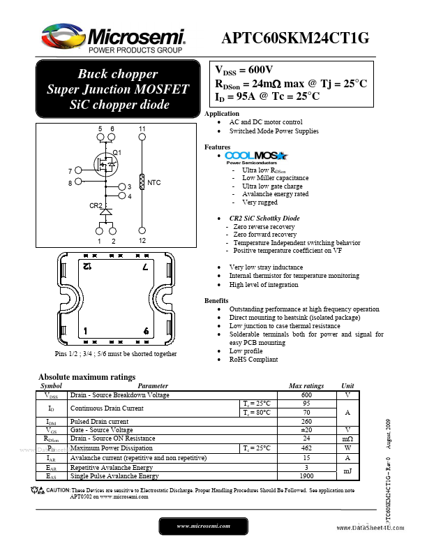 APTC60SKM24CT1G