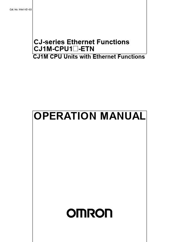 <?=CJ1M-CPU11-ETN?> डेटा पत्रक पीडीएफ