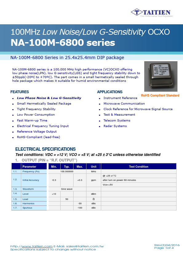 NA-100M-6800 Taitien