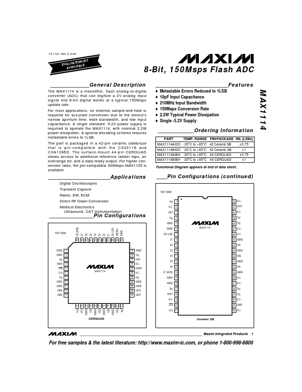 MAX1114 Maxim