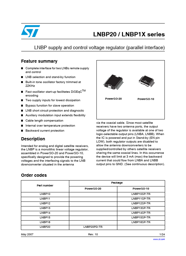 LNBP10 STMicroelectronics