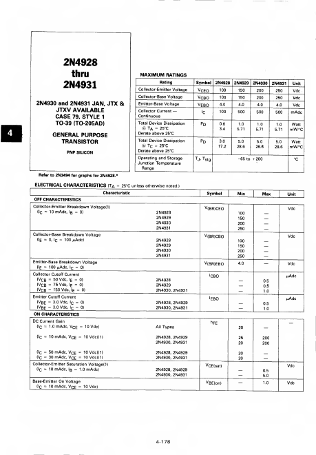 2N4930 Motorola