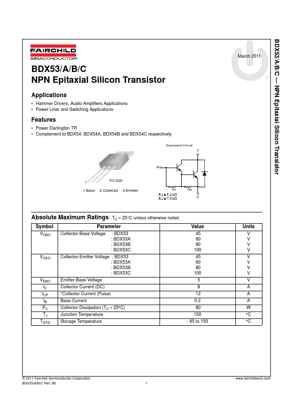 BDX53 Fairchild Semiconductor