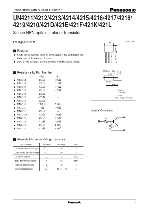 UN4214 Panasonic Semiconductor