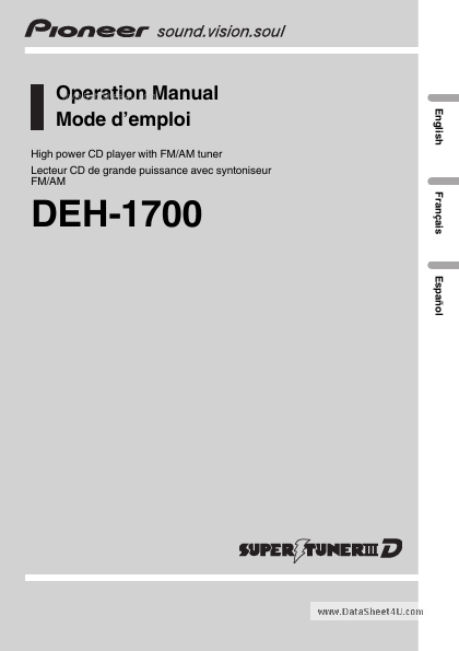 DEH-1700 Pioneer