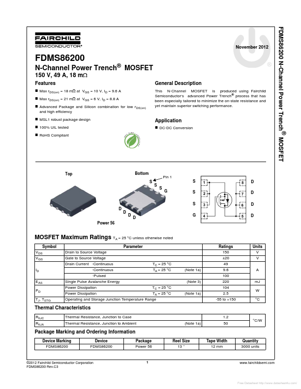 <?=FDMS86200?> डेटा पत्रक पीडीएफ