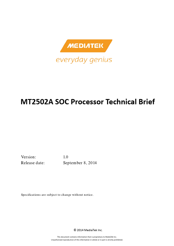 MT2502A MediaTek