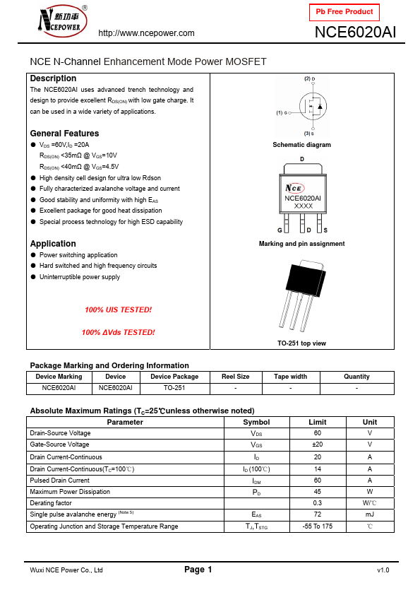 NCE6020AI