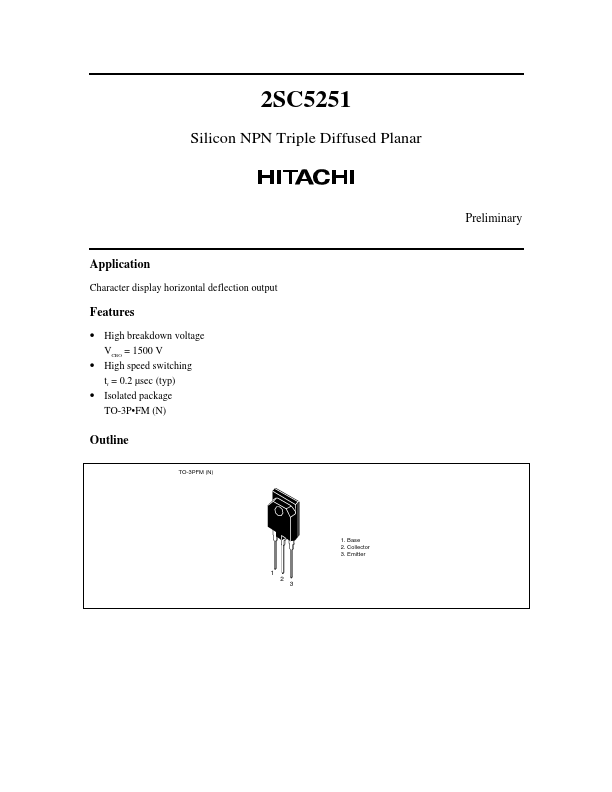 2SC5251 Hitachi Semiconductor
