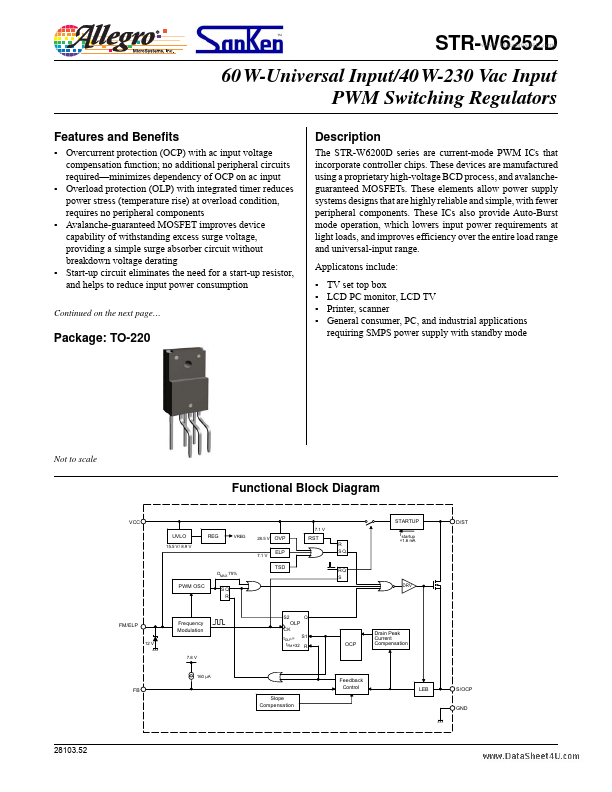 STR-W6252D Sanken Electric