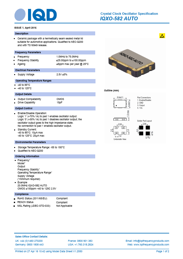 <?=IQXO-582AUTO?> डेटा पत्रक पीडीएफ