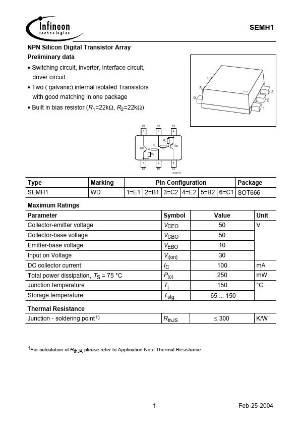 SEMH1 Infineon Technologies AG