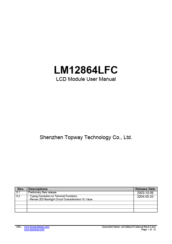 LM12864LFC