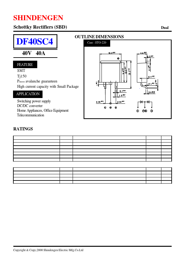 DF40SC4 Shindengen Mfg.Co.Ltd