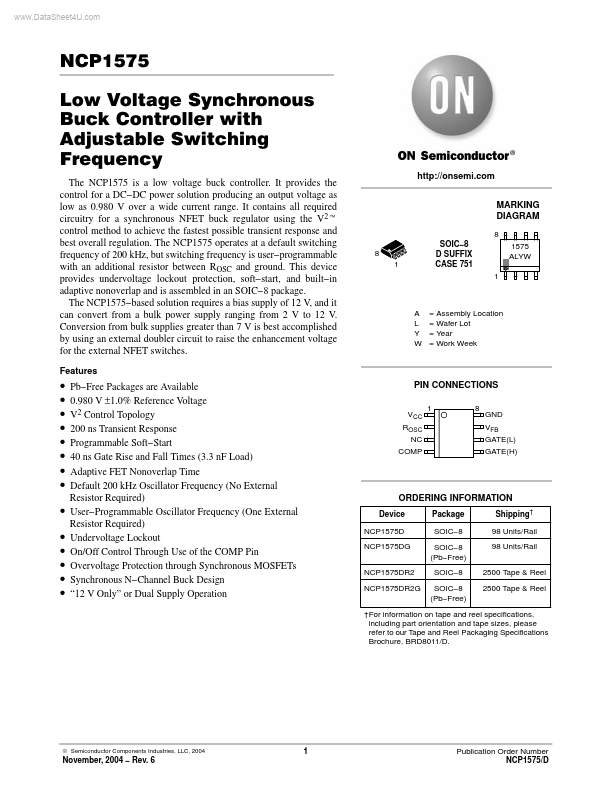 NCP1575 ON Semiconductor