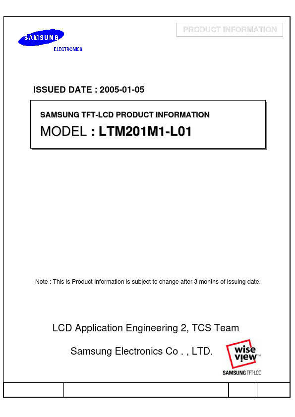 <?=LTM201M1-L01?> डेटा पत्रक पीडीएफ