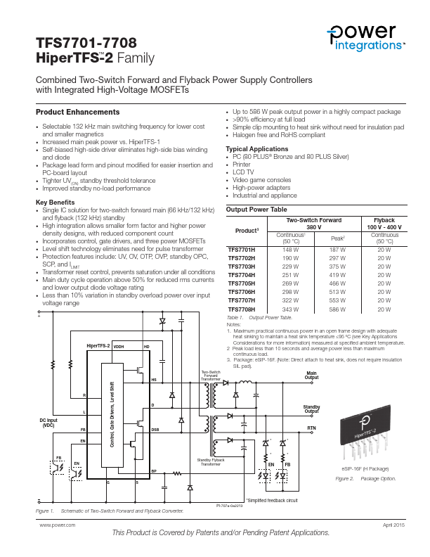 TFS7701 Power Integrations