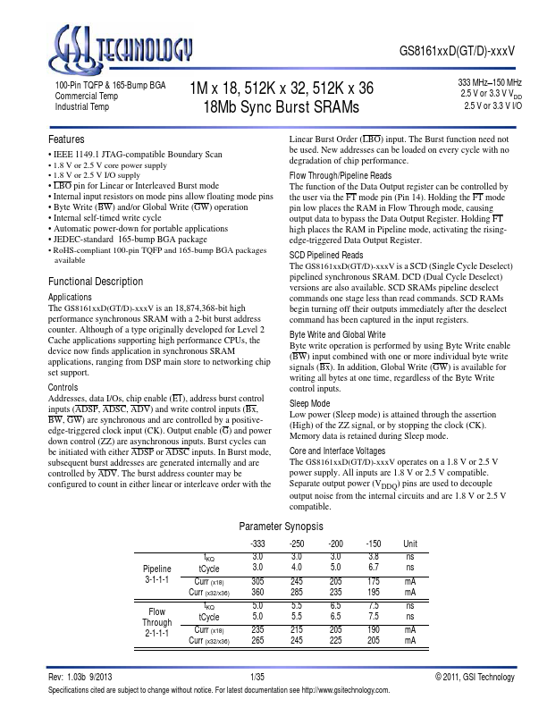 <?=GS816118DGT-xxxV?> डेटा पत्रक पीडीएफ