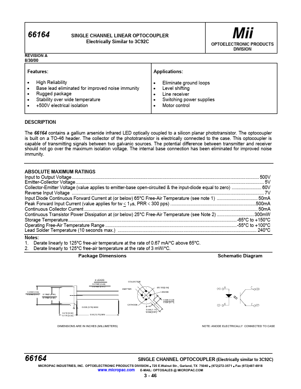 66164 Micropac Industries